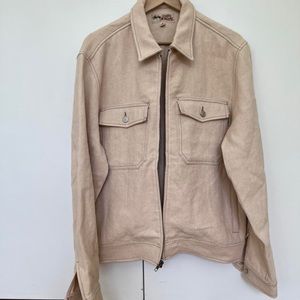 Stüssy Linen Hemp Jacket - Beige, Size M